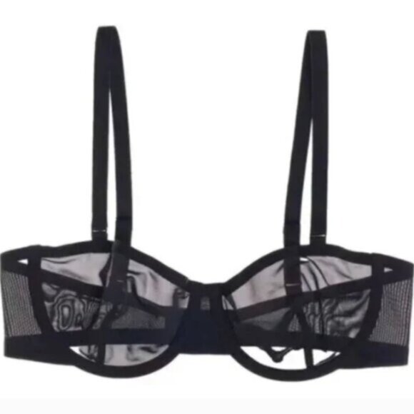 NWOT CUUP The Balconette Mesh in Black - 32A - Picture 1 of 6
